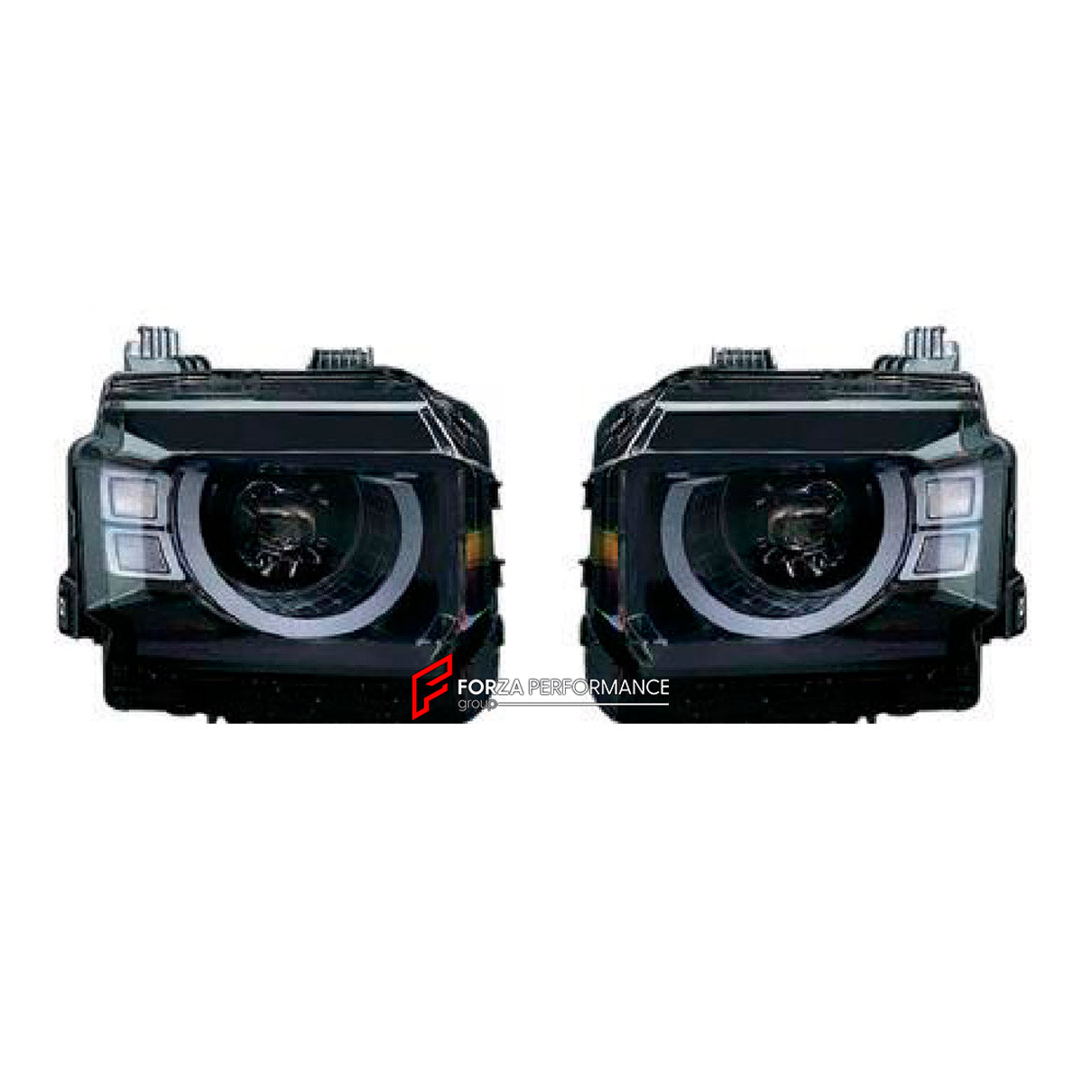 LED HEADLIGHTS for JETOUR T2 TRAVELLER 2024+ FORZA PERFORMANCE custom fit Defender Style

Set includes:
LED Headlights

Material: Plastic

NOTE: Professional installation is required.