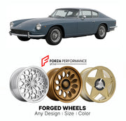 CUSTOM CLASSIC VINTAGE RESTOMOD RETRO OLD SCHOOL FORGED WHEELS RIMS for AC 428 FRUA 1965 - 1973

Custom forged wheels for AC 428 Frua 1965 - 1973. Classic, vintage, restomod wheel designs made to order in custom sizes, offsets, colors and finishes.

We manufacture premium quality forged wheels rims for AC 428 Frua 1965 - 1973 in any design, size, color.

THIS WHEEL DESIGN CAN BE CUSTOM-MADE FOR YOUR CAR IN ANY SIZE AND COLOR OPTIONS
Available in monoblock, 2-piece, 3-piece, duoblock, beadlock
3D wheel rende