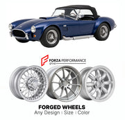 CUSTOM CLASSIC VINTAGE RESTOMOD RETRO OLD SCHOOL FORGED WHEELS RIMS for AC COBRA MK IV 1982 - 1996

Custom forged wheels for AC Cobra MK IV 1982 - 1996. Classic, vintage, restomod wheel designs made to order in custom sizes, offsets, colors and finishes.

We manufacture premium quality forged wheels rims for AC Cobra MK IV 1982 - 1996 in any design, size, color.

THIS WHEEL DESIGN CAN BE CUSTOM-MADE FOR YOUR CAR IN ANY SIZE AND COLOR OPTIONS
Available in monoblock, 2-piece, 3-piece, duoblock, beadlock
3D wh