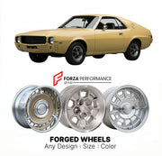 CUSTOM CLASSIC VINTAGE RESTOMOD RETRO OLD SCHOOL FORGED WHEELS RIMS for AMC AMX SUPER 1969 - 1970
Custom forged wheels for classic American muscle cars. Ideal for restomod builds, vintage restorations, and show cars. Deep dish and retro styling available.

We manufacture premium quality forged wheels rims for AMC AMX Super 1969 - 1970 in any design, size, color.

THIS WHEEL DESIGN CAN BE CUSTOM-MADE FOR YOUR CAR IN ANY SIZE AND COLOR OPTIONS
Available in monoblock, 2-piece, 3-piece, duoblock, beadlock
3D wh