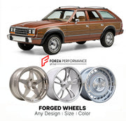 CUSTOM CLASSIC VINTAGE RESTOMOD RETRO OLD SCHOOL FORGED WHEELS RIMS for AMC EAGLE 1979 - 1988
Custom forged wheels for classic American muscle cars. Ideal for restomod builds, vintage restorations, and show cars. Deep dish and retro styling available.

We manufacture premium quality forged wheels rims for AMC Eagle 1979 - 1988 in any design, size, color.

THIS WHEEL DESIGN CAN BE CUSTOM-MADE FOR YOUR CAR IN ANY SIZE AND COLOR OPTIONS
Available in monoblock, 2-piece, 3-piece, duoblock, beadlock
3D wheel rend