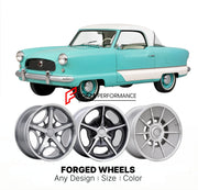 CUSTOM CLASSIC VINTAGE RESTOMOD RETRO OLD SCHOOL FORGED WHEELS RIMS for AMC METROPOLITAN 1958 - 1962
Custom forged wheels for classic American muscle cars. Ideal for restomod builds, vintage restorations, and show cars. Deep dish and retro styling available.

We manufacture premium quality forged wheels rims for AMC Metropolitan 1958 - 1962 in any design, size, color.

THIS WHEEL DESIGN CAN BE CUSTOM-MADE FOR YOUR CAR IN ANY SIZE AND COLOR OPTIONS
Available in monoblock, 2-piece, 3-piece, duoblock, beadlock