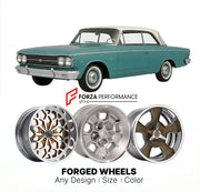 CUSTOM CLASSIC VINTAGE RESTOMOD RETRO OLD SCHOOL FORGED WHEELS RIMS for AMC RAMBLER V8 1958 - 1960
Custom forged wheels for classic American muscle cars. Ideal for restomod builds, vintage restorations, and show cars. Deep dish and retro styling available.

We manufacture premium quality forged wheels rims for AMC Rambler V8 1958 - 1960 in any design, size, color.

THIS WHEEL DESIGN CAN BE CUSTOM-MADE FOR YOUR CAR IN ANY SIZE AND COLOR OPTIONS
Available in monoblock, 2-piece, 3-piece, duoblock, beadlock
3D 