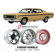 CUSTOM CLASSIC VINTAGE RESTOMOD RETRO OLD SCHOOL FORGED WHEELS RIMS for AMC REBEL MACHINE 1970 - 1970
Custom forged wheels for classic American muscle cars. Ideal for restomod builds, vintage restorations, and show cars. Deep dish and retro styling available.

We manufacture premium quality forged wheels rims for AMC Rebel Machine 1970 - 1970 in any design, size, color.

THIS WHEEL DESIGN CAN BE CUSTOM-MADE FOR YOUR CAR IN ANY SIZE AND COLOR OPTIONS
Available in monoblock, 2-piece, 3-piece, duoblock, beadlo