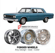 CUSTOM CLASSIC VINTAGE RESTOMOD RETRO OLD SCHOOL FORGED WHEELS RIMS for AMC SC RAMBLER 1969 - 1969
Custom forged wheels for classic American muscle cars. Ideal for restomod builds, vintage restorations, and show cars. Deep dish and retro styling available.

We manufacture premium quality forged wheels rims for AMC SC Rambler 1969 - 1969 in any design, size, color.

THIS WHEEL DESIGN CAN BE CUSTOM-MADE FOR YOUR CAR IN ANY SIZE AND COLOR OPTIONS
Available in monoblock, 2-piece, 3-piece, duoblock, beadlock
3D 