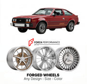 CUSTOM CLASSIC VINTAGE RESTOMOD RETRO OLD SCHOOL FORGED WHEELS RIMS for AMC SPIRIT AMX 1979 - 1980
Custom forged wheels for classic American muscle cars. Ideal for restomod builds, vintage restorations, and show cars. Deep dish and retro styling available.

We manufacture premium quality forged wheels rims for AMC Spirit AMX 1979 - 1980 in any design, size, color.

THIS WHEEL DESIGN CAN BE CUSTOM-MADE FOR YOUR CAR IN ANY SIZE AND COLOR OPTIONS
Available in monoblock, 2-piece, 3-piece, duoblock, beadlock
3D 