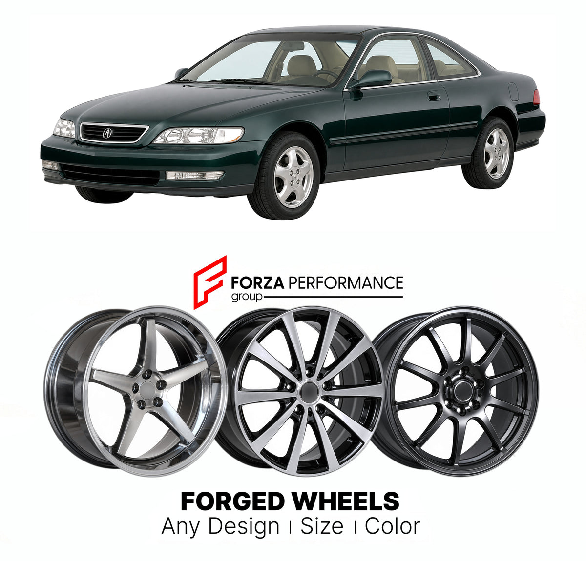 CUSTOM CLASSIC VINTAGE RESTOMOD RETRO OLD SCHOOL FORGED WHEELS RIMS for ACURA CL YA1 YA2 1997 - 1999

Custom forged wheels for Acura CL YA1 YA2 1997 - 1999. Classic, vintage, restomod and retro JDM wheel designs made to order in custom sizes, offsets, colors and finishes with guaranteed fitment.

We manufacture premium quality forged wheels rims for Acura CL YA1 YA2 1997 - 1999 in any design, size, color.

JDM WHEEL DESIGNS: our Japanese collection for sports cars and coupes includes designs inspired by Ray