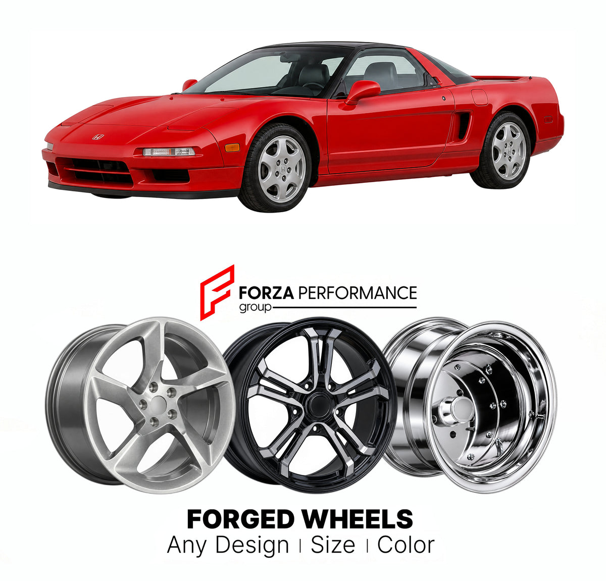 CUSTOM CLASSIC VINTAGE RESTOMOD RETRO OLD SCHOOL FORGED WHEELS RIMS for ACURA NSX NA1 NA2 1991 - 2005

Custom forged wheels for Acura NSX NA1 NA2 1991 - 2005. Classic, vintage, restomod and retro JDM wheel designs made to order in custom sizes, offsets, colors and finishes with guaranteed fitment.

We manufacture premium quality forged wheels rims for Acura NSX NA1 NA2 1991 - 2005 in any design, size, color.

JDM WHEEL DESIGNS: our Japanese collection for sports cars and coupes includes designs inspired by 