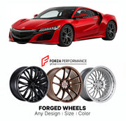 FORGED WHEELS RIMS for ACURA NSX NC1 2017 - 2022

Custom forged wheels for Acura NSX NC1 2017 - 2022. Made-to-order monoblock, 2-piece and 3-piece rims in custom sizes, offsets, colors and finishes with guaranteed fitment.

We manufacture premium quality forged wheels rims for Acura NSX NC1 2017 - 2022 in any design, size, color.

JDM WHEEL DESIGNS: our Japanese collection for sports cars and coupes includes designs inspired by Rays Volk Racing, XXR, SSR, Enkei, Cosmis Racing, Rota, Liberty Walk, Top Secret