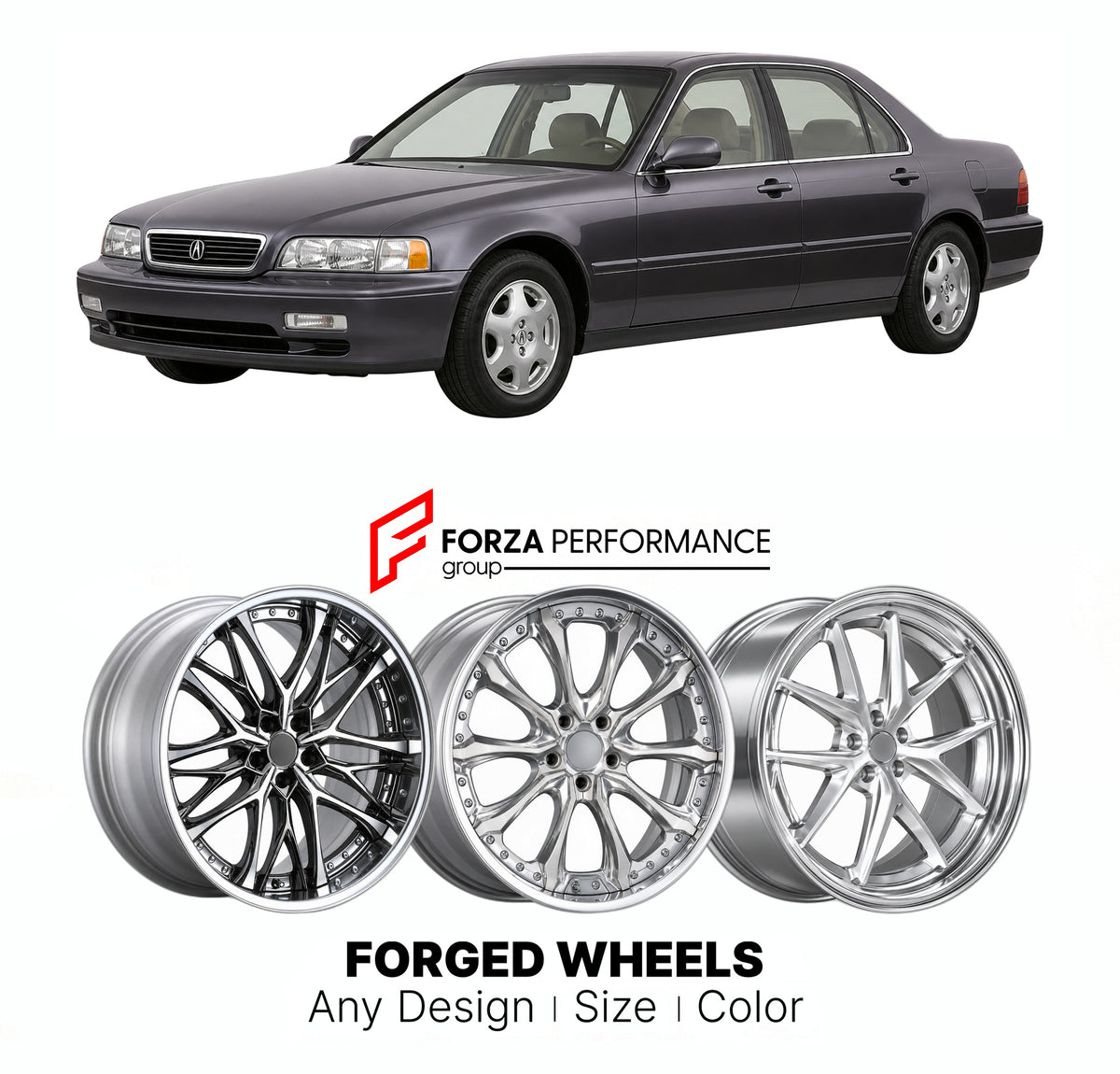 CUSTOM CLASSIC VINTAGE RESTOMOD RETRO OLD SCHOOL FORGED WHEELS RIMS for ACURA RL KA9 1996 - 2004

Custom forged wheels for Acura RL KA9 1996 - 2004. Classic, vintage, restomod and retro JDM wheel designs made to order in custom sizes, offsets, colors and finishes with guaranteed fitment.

We manufacture premium quality forged wheels rims for Acura RL KA9 1996 - 2004 in any design, size, color.

JDM WHEEL DESIGNS: our Japanese collection for sedans and wagons includes designs inspired by Weds Kranze, Leon Ha