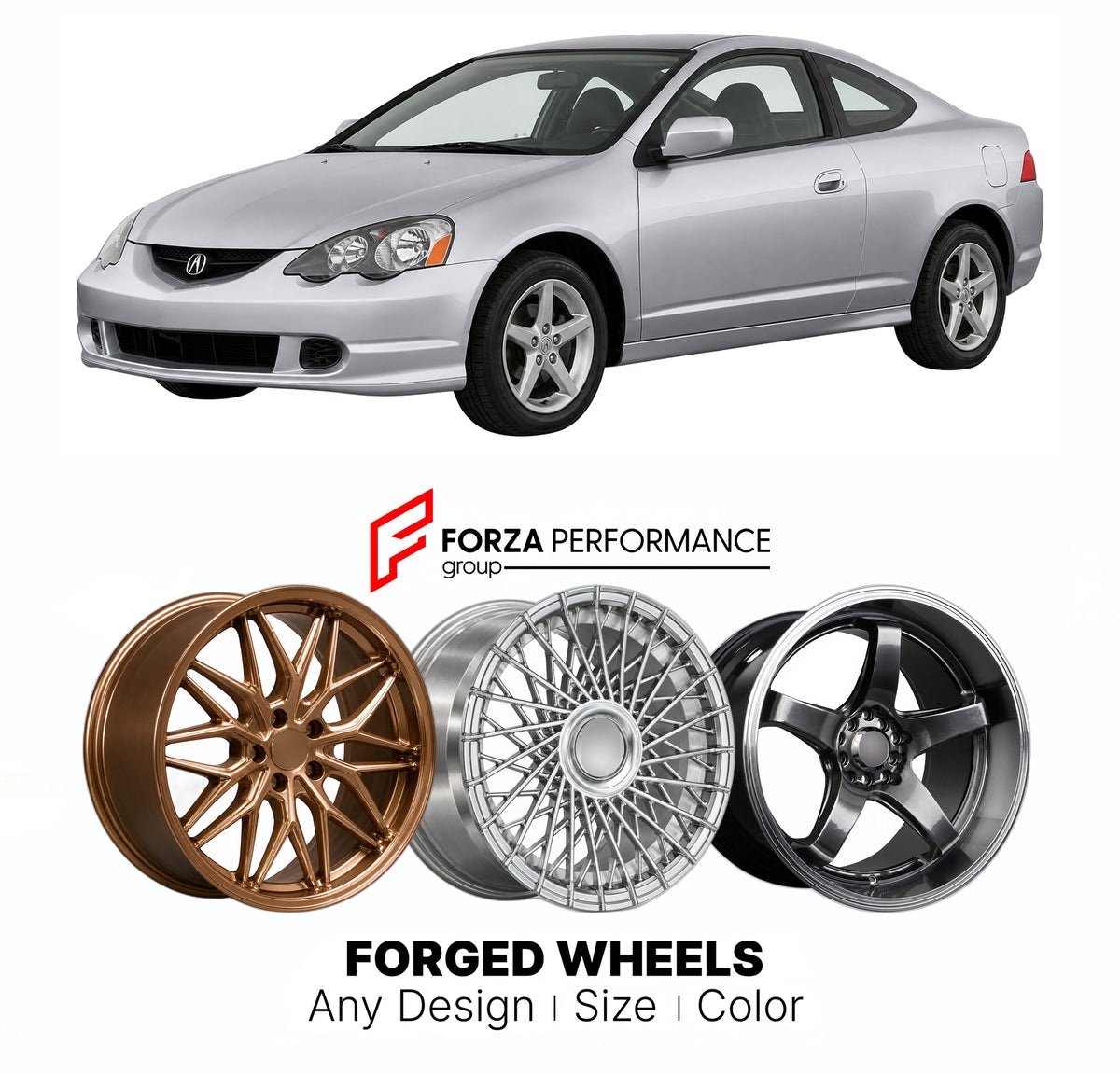 FORGED WHEELS RIMS for ACURA RSX DC5 2002 - 2006

Custom forged wheels for Acura RSX DC5 2002 - 2006. Made-to-order monoblock, 2-piece and 3-piece rims in custom sizes, offsets, colors and finishes with guaranteed fitment.

We manufacture premium quality forged wheels rims for Acura RSX DC5 2002 - 2006 in any design, size, color.

JDM WHEEL DESIGNS: our Japanese collection for sports cars and coupes includes designs inspired by Rays Volk Racing, XXR, SSR, Enkei, Cosmis Racing, Rota, Liberty Walk, Top Secret