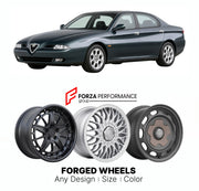 CUSTOM CLASSIC VINTAGE RESTOMOD RETRO OLD SCHOOL FORGED WHEELS RIMS for ALFA ROMEO 166 1998 - 2007

Custom forged wheels for Alfa Romeo 166 1998 - 2007. Classic, vintage, restomod wheel designs made to order in custom sizes, offsets, colors and finishes.

We manufacture premium quality forged wheels rims for Alfa Romeo 166 1998 - 2007 in any design, size, color.

THIS WHEEL DESIGN CAN BE CUSTOM-MADE FOR YOUR CAR IN ANY SIZE AND COLOR OPTIONS
Available in monoblock, 2-piece, 3-piece, duoblock, beadlock
3D wh