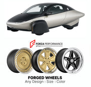 FORGED WHEELS RIMS for APTERA LAUNCH EDITION SOLAR EV ANNOUNCED 2026+

Custom forged wheels for Aptera Launch Edition Solar EV Announced 2026+. Made-to-order monoblock, 2-piece and 3-piece rims in custom sizes, offsets, colors and finishes with guaranteed fitment.

We manufacture premium quality forged wheels rims for Aptera Launch Edition Solar EV Announced 2026+ in any design, size, color.

THIS WHEEL DESIGN CAN BE CUSTOM-MADE FOR YOUR CAR IN ANY SIZE AND COLOR OPTIONS
Available in monoblock, 2-piece, 3-p
