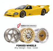 CUSTOM CLASSIC VINTAGE RESTOMOD RETRO OLD SCHOOL FORGED WHEELS RIMS for ARGO JM16 GTP GROUP C2 1984 - 1985

Custom forged wheels for Argo JM16 GTP Group C2 1984 - 1985. Classic, vintage, restomod wheel designs made to order in custom sizes, offsets, colors and finishes.

We manufacture premium quality forged wheels rims for Argo JM16 GTP Group C2 1984 - 1985 in any design, size, color.

THIS WHEEL DESIGN CAN BE CUSTOM-MADE FOR YOUR CAR IN ANY SIZE AND COLOR OPTIONS
Available in monoblock, 2-piece, 3-piece, 