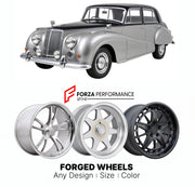 CUSTOM CLASSIC VINTAGE RESTOMOD RETRO OLD SCHOOL FORGED WHEELS RIMS for ARMSTRONG SIDDELEY STAR SAPPHIRE FINAL 1958 - 1960

Custom forged wheels for Armstrong Siddeley Star Sapphire Final 1958 - 1960. Classic, vintage, restomod wheel designs made to order in custom sizes, offsets, colors and finishes.

We manufacture premium quality forged wheels rims for Armstrong Siddeley Star Sapphire Final 1958 - 1960 in any design, size, color.

THIS WHEEL DESIGN CAN BE CUSTOM-MADE FOR YOUR CAR IN ANY SIZE AND COLOR OP