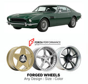 CUSTOM CLASSIC VINTAGE RESTOMOD RETRO OLD SCHOOL FORGED WHEELS RIMS for ASTON MARTIN V8 AM 1969 - 1989

Custom forged wheels for Aston Martin V8 AM 1969 - 1989. Classic, vintage, restomod wheel designs made to order in custom sizes, offsets, colors and finishes.

We manufacture premium quality forged wheels rims for Aston Martin V8 AM 1969 - 1989 in any design, size, color.

THIS WHEEL DESIGN CAN BE CUSTOM-MADE FOR YOUR CAR IN ANY SIZE AND COLOR OPTIONS
Available in monoblock, 2-piece, 3-piece, duoblock, be