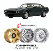 CUSTOM CLASSIC VINTAGE RESTOMOD RETRO OLD SCHOOL FORGED WHEELS RIMS for ASTON MARTIN V8 VANTAGE OSCAR INDIA X-PACK 1977 - 1989

Custom forged wheels for Aston Martin V8 Vantage Oscar India X-Pack 1977 - 1989. Classic, vintage, restomod wheel designs made to order in custom sizes, offsets, colors and finishes.

We manufacture premium quality forged wheels rims for Aston Martin V8 Vantage Oscar India X-Pack 1977 - 1989 in any design, size, color.

THIS WHEEL DESIGN CAN BE CUSTOM-MADE FOR YOUR CAR IN ANY SIZE 