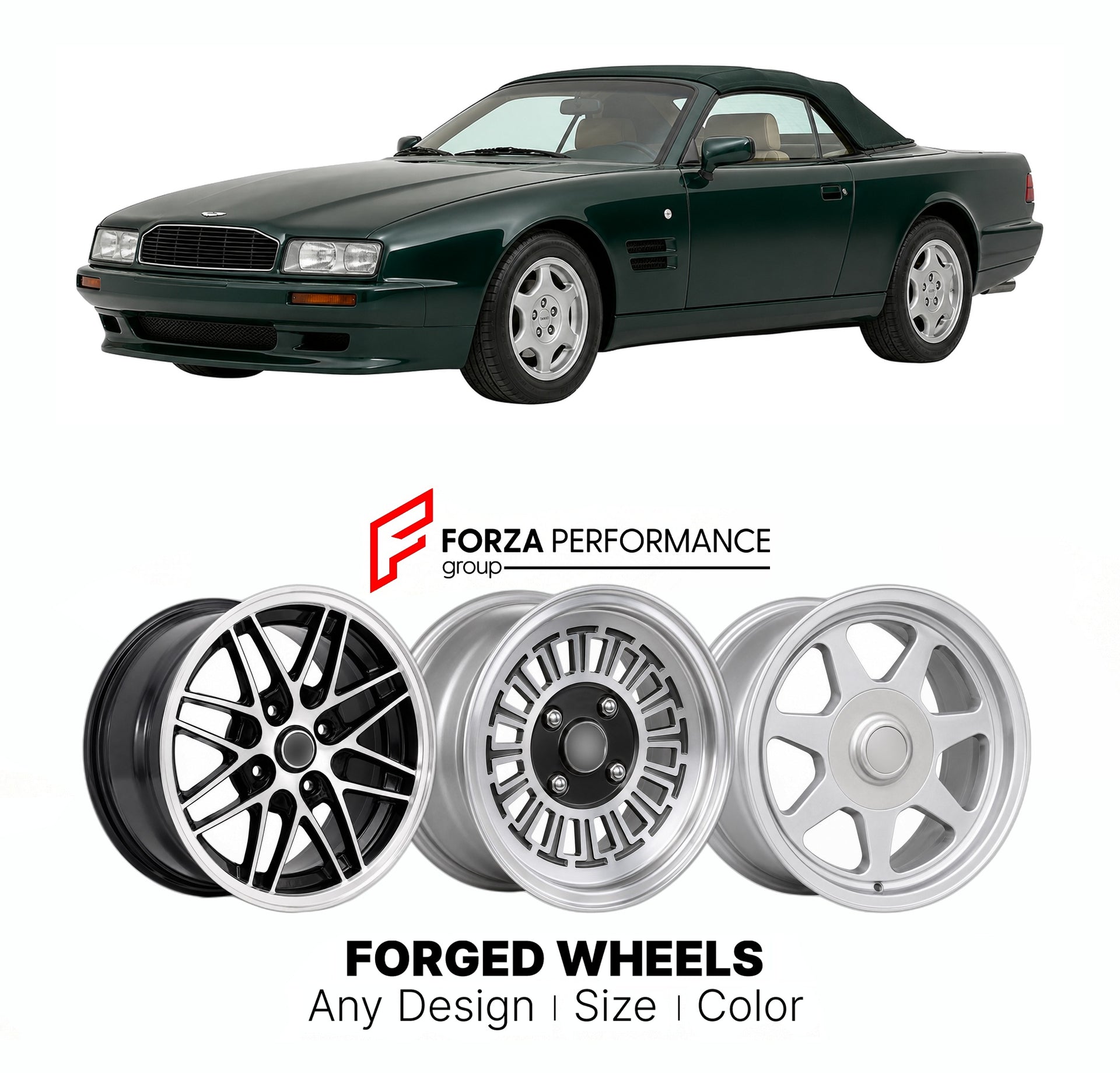 CUSTOM CLASSIC VINTAGE RESTOMOD RETRO OLD SCHOOL FORGED WHEELS RIMS for ASTON MARTIN VIRAGE VOLANTE 1992 - 1996

Custom forged wheels for Aston Martin Virage Volante 1992 - 1996. Classic, vintage, restomod wheel designs made to order in custom sizes, offsets, colors and finishes.

We manufacture premium quality forged wheels rims for Aston Martin Virage Volante 1992 - 1996 in any design, size, color.

THIS WHEEL DESIGN CAN BE CUSTOM-MADE FOR YOUR CAR IN ANY SIZE AND COLOR OPTIONS
Available in monoblock, 2-p