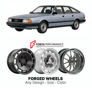 CUSTOM CLASSIC VINTAGE RESTOMOD RETRO OLD SCHOOL FORGED WHEELS RIMS for AUDI 100 200 A6 C3 1982 - 1991

Custom forged wheels for Audi 100 200 A6 C3 1982 - 1991. Classic, vintage, restomod wheel designs made to order in custom sizes, offsets, colors and finishes.

We manufacture premium quality forged wheels rims for Audi 100 200 A6 C3 1982 - 1991 in any design, size, color.

THIS WHEEL DESIGN CAN BE CUSTOM-MADE FOR YOUR CAR IN ANY SIZE AND COLOR OPTIONS
Available in monoblock, 2-piece, 3-piece, duoblock, be
