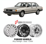 CUSTOM CLASSIC VINTAGE RESTOMOD RETRO OLD SCHOOL FORGED WHEELS RIMS for AUDI 100 200 C3 1982 - 1991

Custom forged wheels for Audi 100 200 C3 1982 - 1991. Classic, vintage, restomod wheel designs made to order in custom sizes, offsets, colors and finishes.

We manufacture premium quality forged wheels rims for Audi 100 200 C3 1982 - 1991 in any design, size, color.

THIS WHEEL DESIGN CAN BE CUSTOM-MADE FOR YOUR CAR IN ANY SIZE AND COLOR OPTIONS
Available in monoblock, 2-piece, 3-piece, duoblock, beadlock
3D