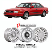 CUSTOM CLASSIC VINTAGE RESTOMOD RETRO OLD SCHOOL FORGED WHEELS RIMS for AUDI S4 C4 1991 - 1994

Custom forged wheels for Audi S4 C4 1991 - 1994. Classic, vintage, restomod wheel designs made to order in custom sizes, offsets, colors and finishes.

We manufacture premium quality forged wheels rims for Audi S4 C4 1991 - 1994 in any design, size, color.

THIS WHEEL DESIGN CAN BE CUSTOM-MADE FOR YOUR CAR IN ANY SIZE AND COLOR OPTIONS
Available in monoblock, 2-piece, 3-piece, duoblock, beadlock
3D wheel renderin