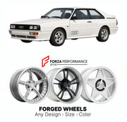 CUSTOM CLASSIC VINTAGE RESTOMOD RETRO OLD SCHOOL FORGED WHEELS RIMS for AUDI UR-QUATTRO 1980 - 1991

Custom forged wheels for Audi Ur-Quattro 1980 - 1991. Classic, vintage, restomod wheel designs made to order in custom sizes, offsets, colors and finishes.

We manufacture premium quality forged wheels rims for Audi Ur-Quattro 1980 - 1991 in any design, size, color.

THIS WHEEL DESIGN CAN BE CUSTOM-MADE FOR YOUR CAR IN ANY SIZE AND COLOR OPTIONS
Available in monoblock, 2-piece, 3-piece, duoblock, beadlock
3D