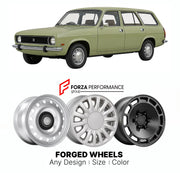 CUSTOM CLASSIC VINTAGE RESTOMOD RETRO OLD SCHOOL FORGED WHEELS RIMS for AUSTIN ALLEGRO ESTATE 1975 - 1982

Custom forged wheels for Austin Allegro Estate 1975 - 1982. Classic, vintage, restomod wheel designs made to order in custom sizes, offsets, colors and finishes.

We manufacture premium quality forged wheels rims for Austin Allegro Estate 1975 - 1982 in any design, size, color.

THIS WHEEL DESIGN CAN BE CUSTOM-MADE FOR YOUR CAR IN ANY SIZE AND COLOR OPTIONS
Available in monoblock, 2-piece, 3-piece, duo