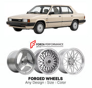 CUSTOM CLASSIC VINTAGE RESTOMOD RETRO OLD SCHOOL FORGED WHEELS RIMS for AUSTIN MONTEGO LM11 1984 - 1994

Custom forged wheels for Austin Montego LM11 1984 - 1994. Classic, vintage, restomod wheel designs made to order in custom sizes, offsets, colors and finishes.

We manufacture premium quality forged wheels rims for Austin Montego LM11 1984 - 1994 in any design, size, color.

THIS WHEEL DESIGN CAN BE CUSTOM-MADE FOR YOUR CAR IN ANY SIZE AND COLOR OPTIONS
Available in monoblock, 2-piece, 3-piece, duoblock,