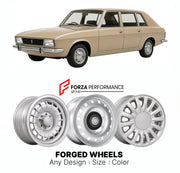 CUSTOM CLASSIC VINTAGE RESTOMOD RETRO OLD SCHOOL FORGED WHEELS RIMS for AUSTIN PRINCESS 18-22 1975 - 1981

Custom forged wheels for Austin Princess 18-22 1975 - 1981. Classic, vintage, restomod wheel designs made to order in custom sizes, offsets, colors and finishes.

We manufacture premium quality forged wheels rims for Austin Princess 18-22 1975 - 1981 in any design, size, color.

THIS WHEEL DESIGN CAN BE CUSTOM-MADE FOR YOUR CAR IN ANY SIZE AND COLOR OPTIONS
Available in monoblock, 2-piece, 3-piece, duo