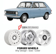 CUSTOM CLASSIC VINTAGE RESTOMOD RETRO OLD SCHOOL FORGED WHEELS RIMS for AUTOBIANCHI PRIMULA 1964 - 1970

Custom forged wheels for Autobianchi Primula 1964 - 1970. Classic, vintage, restomod wheel designs made to order in custom sizes, offsets, colors and finishes.

We manufacture premium quality forged wheels rims for Autobianchi Primula 1964 - 1970 in any design, size, color.

THIS WHEEL DESIGN CAN BE CUSTOM-MADE FOR YOUR CAR IN ANY SIZE AND COLOR OPTIONS
Available in monoblock, 2-piece, 3-piece, duoblock,