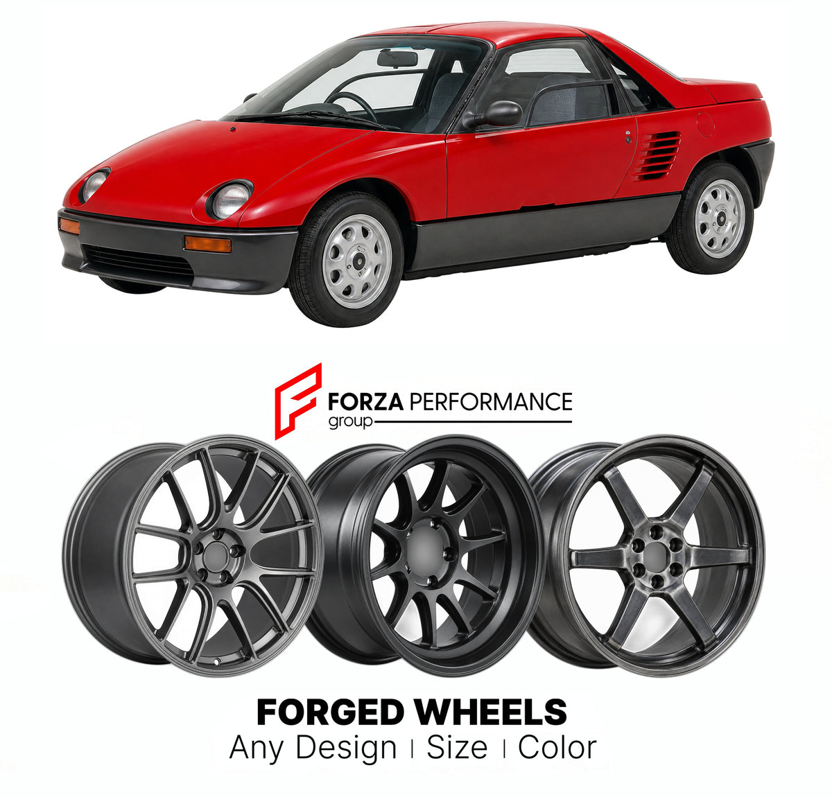 CUSTOM CLASSIC VINTAGE RESTOMOD RETRO OLD SCHOOL FORGED WHEELS RIMS for AUTOZAM AZ-1 PG6SA 1992 - 1995

Custom forged wheels for Autozam AZ-1 PG6SA 1992 - 1995. Classic, vintage, restomod and retro JDM wheel designs made to order in custom sizes, offsets, colors and finishes with guaranteed fitment.

We manufacture premium quality forged wheels rims for Autozam AZ-1 PG6SA 1992 - 1995 in any design, size, color.

JDM WHEEL DESIGNS: our Japanese collection for sports cars and coupes includes designs inspired 