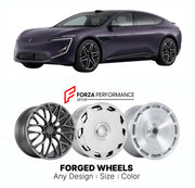 Custom forged wheels for Avatr 12 2023+. Made-to-order monoblock, 2-piece and 3-piece wheels in custom sizes, offsets, colors and finishes with guaranteed vehicle fitment.

We manufacture premium quality forged wheels rims for Avatr 12 2023+ in any design, size, color.

THIS WHEEL DESIGN CAN BE CUSTOM-MADE FOR YOUR CAR IN ANY SIZE AND COLOR OPTIONS
Available in monoblock, 2-piece, 3-piece, duoblock, beadlock
3D wheel renderings are provided according to the exact dimensions and specifications requested by t