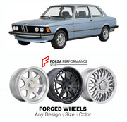 CUSTOM CLASSIC VINTAGE RESTOMOD RETRO OLD SCHOOL FORGED WHEELS RIMS for BMW 3 SERIES E21 1975 - 1983

Custom forged wheels for BMW 3 Series E21 1975 - 1983. Classic, vintage, restomod wheel designs made to order in custom sizes, offsets, colors and finishes.

We manufacture premium quality forged wheels rims for BMW 3 Series E21 1975 - 1983 in any design, size, color.

THIS WHEEL DESIGN CAN BE CUSTOM-MADE FOR YOUR CAR IN ANY SIZE AND COLOR OPTIONS
Available in monoblock, 2-piece, 3-piece, duoblock, beadlock