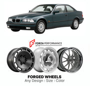 CUSTOM CLASSIC VINTAGE RESTOMOD RETRO OLD SCHOOL FORGED WHEELS RIMS for BMW 3 SERIES E36 1990 - 1998

Custom forged wheels for BMW 3 Series E36 1990 - 1998. Classic, vintage, restomod wheel designs made to order in custom sizes, offsets, colors and finishes.

We manufacture premium quality forged wheels rims for BMW 3 Series E36 1990 - 1998 in any design, size, color.

THIS WHEEL DESIGN CAN BE CUSTOM-MADE FOR YOUR CAR IN ANY SIZE AND COLOR OPTIONS
Available in monoblock, 2-piece, 3-piece, duoblock, beadlock