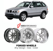 CUSTOM CLASSIC VINTAGE RESTOMOD RETRO OLD SCHOOL FORGED WHEELS RIMS for BMW X5 E53 1999 - 2006

Custom forged wheels for BMW X5 E53 1999 - 2006. Classic, vintage, restomod wheel designs made to order in custom sizes, offsets, colors and finishes.

We manufacture premium quality forged wheels rims for BMW X5 E53 1999 - 2006 in any design, size, color.

THIS WHEEL DESIGN CAN BE CUSTOM-MADE FOR YOUR CAR IN ANY SIZE AND COLOR OPTIONS
Available in monoblock, 2-piece, 3-piece, duoblock, beadlock
3D wheel renderin
