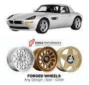 CUSTOM CLASSIC VINTAGE RESTOMOD RETRO OLD SCHOOL FORGED WHEELS RIMS for BMW Z SERIES Z8 2000 - 2003

Custom forged wheels for BMW Z Series Z8 2000 - 2003. Classic, vintage, restomod wheel designs made to order in custom sizes, offsets, colors and finishes.

We manufacture premium quality forged wheels rims for BMW Z Series Z8 2000 - 2003 in any design, size, color.

THIS WHEEL DESIGN CAN BE CUSTOM-MADE FOR YOUR CAR IN ANY SIZE AND COLOR OPTIONS
Available in monoblock, 2-piece, 3-piece, duoblock, beadlock
3D