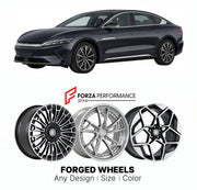 Custom forged wheels for BYD Han 2020+. Made-to-order monoblock, 2-piece and 3-piece wheels in custom sizes, offsets, colors and finishes with guaranteed vehicle fitment.

We manufacture premium quality forged wheels rims for BYD Han 2020+ in any design, size, color.

THIS WHEEL DESIGN CAN BE CUSTOM-MADE FOR YOUR CAR IN ANY SIZE AND COLOR OPTIONS
Available in monoblock, 2-piece, 3-piece, duoblock, beadlock
3D wheel renderings are provided according to the exact dimensions and specifications requested by the