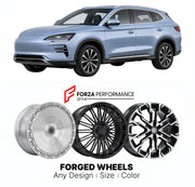 Custom forged wheels for BYD Sealion 6 Song Plus DM-i 2021+. Made-to-order monoblock, 2-piece and 3-piece wheels in custom sizes, offsets, colors and finishes with guaranteed vehicle fitment.

We manufacture premium quality forged wheels rims for BYD Sealion 6 Song Plus DM-i 2021+ in any design, size, color.

THIS WHEEL DESIGN CAN BE CUSTOM-MADE FOR YOUR CAR IN ANY SIZE AND COLOR OPTIONS
Available in monoblock, 2-piece, 3-piece, duoblock, beadlock
3D wheel renderings are provided according to the exact dime