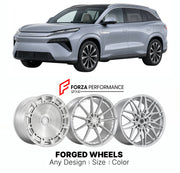 Custom forged wheels for BYD Tang L 2025+. Made-to-order monoblock, 2-piece and 3-piece wheels in custom sizes, offsets, colors and finishes with guaranteed vehicle fitment.

We manufacture premium quality forged wheels rims for BYD Tang L 2025+ in any design, size, color.

THIS WHEEL DESIGN CAN BE CUSTOM-MADE FOR YOUR CAR IN ANY SIZE AND COLOR OPTIONS
Available in monoblock, 2-piece, 3-piece, duoblock, beadlock
3D wheel renderings are provided according to the exact dimensions and specifications requested 
