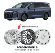 Custom forged wheels for BYD Xia 2025+. Made-to-order monoblock, 2-piece and 3-piece wheels in custom sizes, offsets, colors and finishes with guaranteed vehicle fitment.

We manufacture premium quality forged wheels rims for BYD Xia 2025+ in any design, size, color.

THIS WHEEL DESIGN CAN BE CUSTOM-MADE FOR YOUR CAR IN ANY SIZE AND COLOR OPTIONS
Available in monoblock, 2-piece, 3-piece, duoblock, beadlock
3D wheel renderings are provided according to the exact dimensions and specifications requested by the