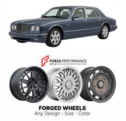 CUSTOM CLASSIC VINTAGE RESTOMOD RETRO OLD SCHOOL FORGED WHEELS RIMS for BENTLEY ARNAGE 1998 - 2009

Custom forged wheels for Bentley Arnage 1998 - 2009. Classic, vintage, restomod wheel designs made to order in custom sizes, offsets, colors and finishes.

We manufacture premium quality forged wheels rims for Bentley Arnage 1998 - 2009 in any design, size, color.

THIS WHEEL DESIGN CAN BE CUSTOM-MADE FOR YOUR CAR IN ANY SIZE AND COLOR OPTIONS
Available in monoblock, 2-piece, 3-piece, duoblock, beadlock
3D wh