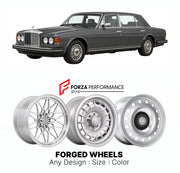 CUSTOM CLASSIC VINTAGE RESTOMOD RETRO OLD SCHOOL FORGED WHEELS RIMS for BENTLEY EIGHT 1984 - 1992

Custom forged wheels for Bentley Eight 1984 - 1992. Classic, vintage, restomod wheel designs made to order in custom sizes, offsets, colors and finishes.

We manufacture premium quality forged wheels rims for Bentley Eight 1984 - 1992 in any design, size, color.

THIS WHEEL DESIGN CAN BE CUSTOM-MADE FOR YOUR CAR IN ANY SIZE AND COLOR OPTIONS
Available in monoblock, 2-piece, 3-piece, duoblock, beadlock
3D wheel