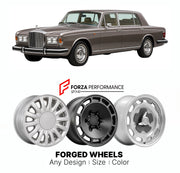 CUSTOM CLASSIC VINTAGE RESTOMOD RETRO OLD SCHOOL FORGED WHEELS RIMS for BENTLEY MULSANNE 1980 - 1992

Custom forged wheels for Bentley Mulsanne 1980 - 1992. Classic, vintage, restomod wheel designs made to order in custom sizes, offsets, colors and finishes.

We manufacture premium quality forged wheels rims for Bentley Mulsanne 1980 - 1992 in any design, size, color.

THIS WHEEL DESIGN CAN BE CUSTOM-MADE FOR YOUR CAR IN ANY SIZE AND COLOR OPTIONS
Available in monoblock, 2-piece, 3-piece, duoblock, beadlock