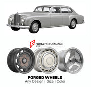 CUSTOM CLASSIC VINTAGE RESTOMOD RETRO OLD SCHOOL FORGED WHEELS RIMS for BENTLEY S2 CONTINENTAL FLYING SPUR H. J. MULLINER 1959 - 1962

Custom forged wheels for Bentley S2 Continental Flying Spur H. J. Mulliner 1959 - 1962. Classic, vintage, restomod wheel designs made to order in custom sizes, offsets, colors and finishes.

We manufacture premium quality forged wheels rims for Bentley S2 Continental Flying Spur H. J. Mulliner 1959 - 1962 in any design, size, color.

THIS WHEEL DESIGN CAN BE CUSTOM-MADE FOR 
