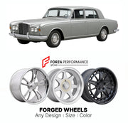 CUSTOM CLASSIC VINTAGE RESTOMOD RETRO OLD SCHOOL FORGED WHEELS RIMS for BENTLEY T-SERIES T1 T2 1965 - 1980

Custom forged wheels for Bentley T-Series T1 T2 1965 - 1980. Classic, vintage, restomod wheel designs made to order in custom sizes, offsets, colors and finishes.

We manufacture premium quality forged wheels rims for Bentley T-Series T1 T2 1965 - 1980 in any design, size, color.

THIS WHEEL DESIGN CAN BE CUSTOM-MADE FOR YOUR CAR IN ANY SIZE AND COLOR OPTIONS
Available in monoblock, 2-piece, 3-piece, 