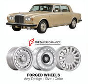 CUSTOM CLASSIC VINTAGE RESTOMOD RETRO OLD SCHOOL FORGED WHEELS RIMS for BENTLEY T2 T-SERIES II 1977 - 1980

Custom forged wheels for Bentley T2 T-Series II 1977 - 1980. Classic, vintage, restomod wheel designs made to order in custom sizes, offsets, colors and finishes.

We manufacture premium quality forged wheels rims for Bentley T2 T-Series II 1977 - 1980 in any design, size, color.

THIS WHEEL DESIGN CAN BE CUSTOM-MADE FOR YOUR CAR IN ANY SIZE AND COLOR OPTIONS
Available in monoblock, 2-piece, 3-piece, 