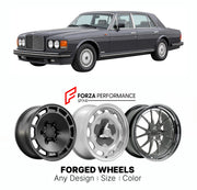 CUSTOM CLASSIC VINTAGE RESTOMOD RETRO OLD SCHOOL FORGED WHEELS RIMS for BENTLEY TURBO R 1985 - 1997

Custom forged wheels for Bentley Turbo R 1985 - 1997. Classic, vintage, restomod wheel designs made to order in custom sizes, offsets, colors and finishes.

We manufacture premium quality forged wheels rims for Bentley Turbo R 1985 - 1997 in any design, size, color.

THIS WHEEL DESIGN CAN BE CUSTOM-MADE FOR YOUR CAR IN ANY SIZE AND COLOR OPTIONS
Available in monoblock, 2-piece, 3-piece, duoblock, beadlock
3D