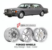 CUSTOM CLASSIC VINTAGE RESTOMOD RETRO OLD SCHOOL FORGED WHEELS RIMS for BENTLEY TURBO R 1985 - 1999

Custom forged wheels for Bentley Turbo R 1985 - 1999. Classic, vintage, restomod wheel designs made to order in custom sizes, offsets, colors and finishes.

We manufacture premium quality forged wheels rims for Bentley Turbo R 1985 - 1999 in any design, size, color.

THIS WHEEL DESIGN CAN BE CUSTOM-MADE FOR YOUR CAR IN ANY SIZE AND COLOR OPTIONS
Available in monoblock, 2-piece, 3-piece, duoblock, beadlock
3D