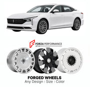 Custom forged wheels for Bestune FAW B70 2020+. Made-to-order monoblock, 2-piece and 3-piece wheels in custom sizes, offsets, colors and finishes with guaranteed vehicle fitment.

We manufacture premium quality forged wheels rims for Bestune FAW B70 2020+ in any design, size, color.

THIS WHEEL DESIGN CAN BE CUSTOM-MADE FOR YOUR CAR IN ANY SIZE AND COLOR OPTIONS
Available in monoblock, 2-piece, 3-piece, duoblock, beadlock
3D wheel renderings are provided according to the exact dimensions and specifications 