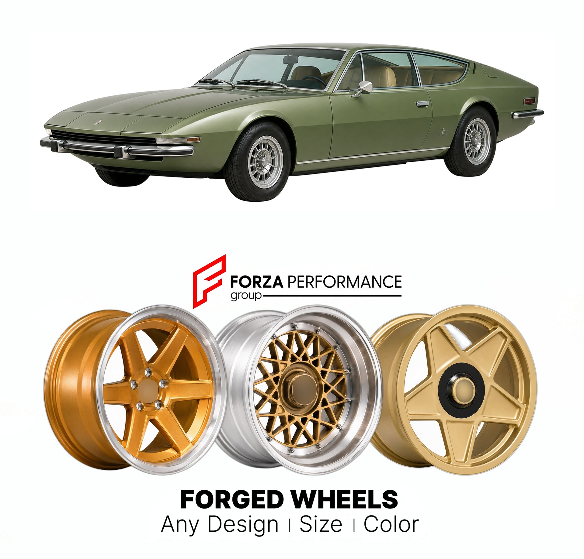 CUSTOM CLASSIC VINTAGE RESTOMOD RETRO OLD SCHOOL FORGED WHEELS RIMS for BITTER CD DIPLOMAT 1973 - 1979

Custom forged wheels for Bitter CD Diplomat 1973 - 1979. Classic, vintage, restomod wheel designs made to order in custom sizes, offsets, colors and finishes.

We manufacture premium quality forged wheels rims for Bitter CD Diplomat 1973 - 1979 in any design, size, color.

THIS WHEEL DESIGN CAN BE CUSTOM-MADE FOR YOUR CAR IN ANY SIZE AND COLOR OPTIONS
Available in monoblock, 2-piece, 3-piece, duoblock, be